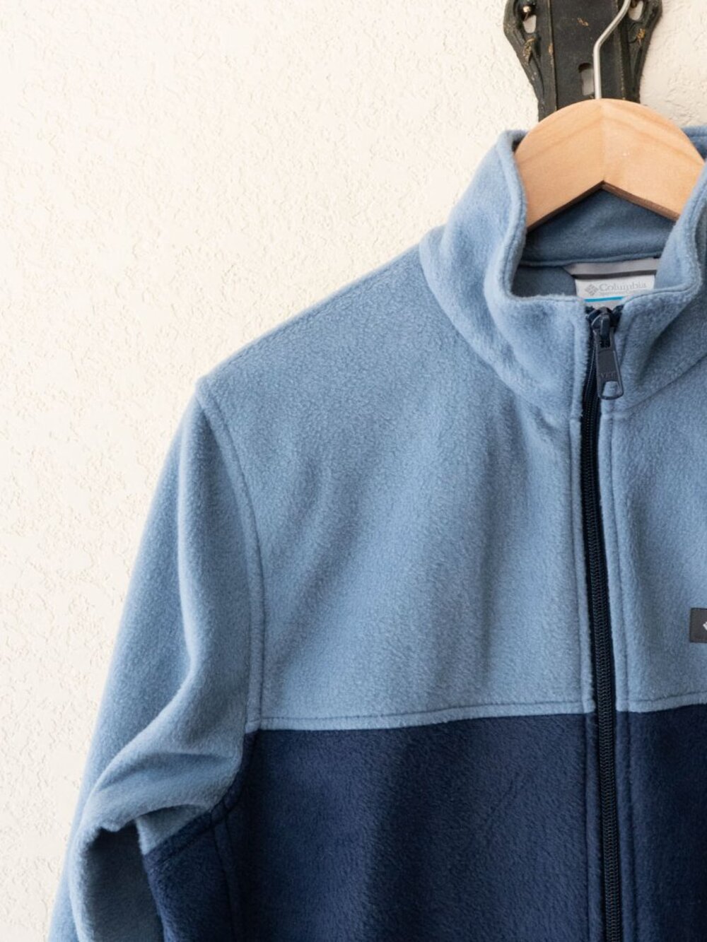 Columbia Steens Mountain 2.0 Fleece Jacket Men S Blue Navy Colorblock Full Zip - Picture 4 of 14